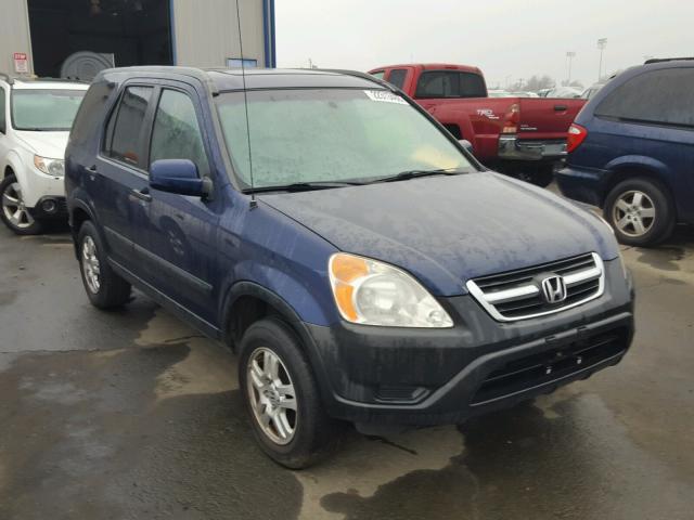 JHLRD78863C023559 - 2003 HONDA CR-V EX BLUE photo 1