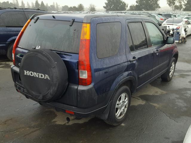 JHLRD78863C023559 - 2003 HONDA CR-V EX BLUE photo 4