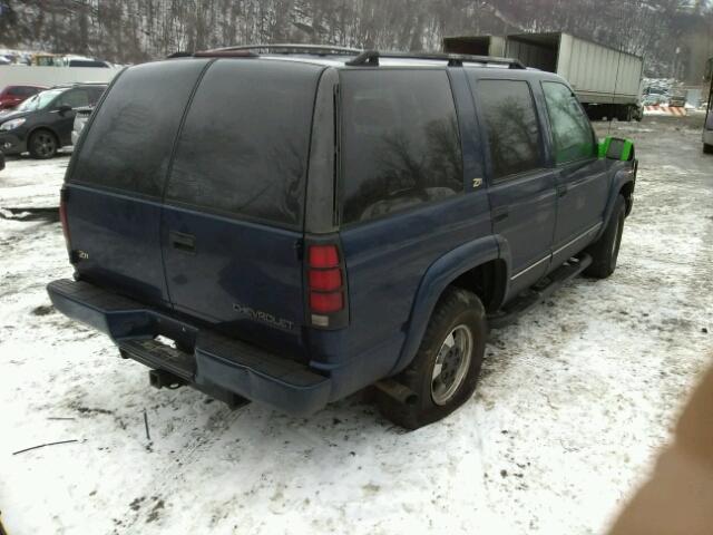 1GNEK13R4YR176886 - 2000 CHEVROLET TAHOE K150 BLUE photo 4