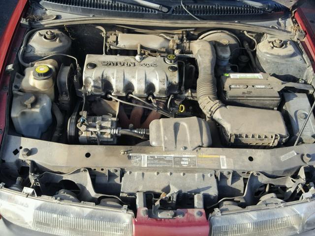 1G8ZF5280XZ335118 - 1999 SATURN SL RED photo 7