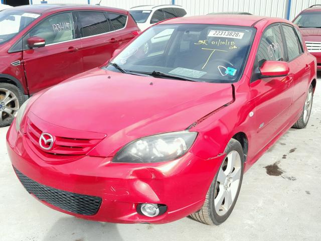 JM1BK143X61415780 - 2006 MAZDA 3 HATCHBAC RED photo 2