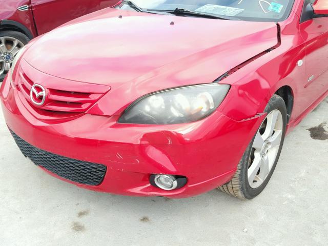 JM1BK143X61415780 - 2006 MAZDA 3 HATCHBAC RED photo 9