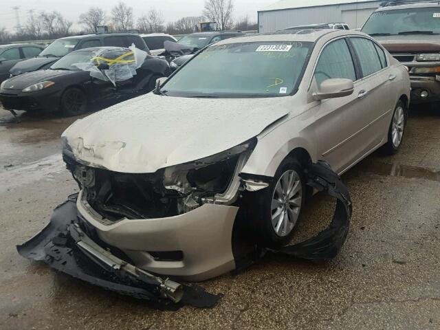 1HGCR2F83DA134868 - 2013 HONDA ACCORD EXL BEIGE photo 2