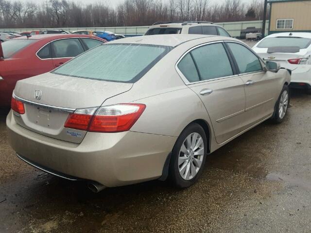 1HGCR2F83DA134868 - 2013 HONDA ACCORD EXL BEIGE photo 4