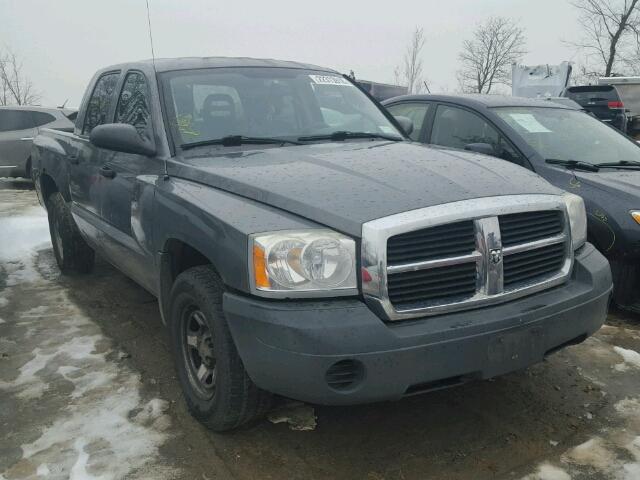 1D7HW28K36S653055 - 2006 DODGE DAKOTA QUA GRAY photo 1