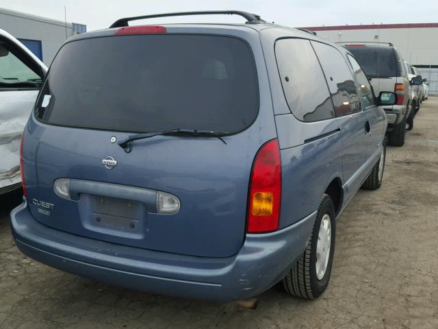 4N2XN11T9YD832081 - 2000 NISSAN QUEST SE BLUE photo 4