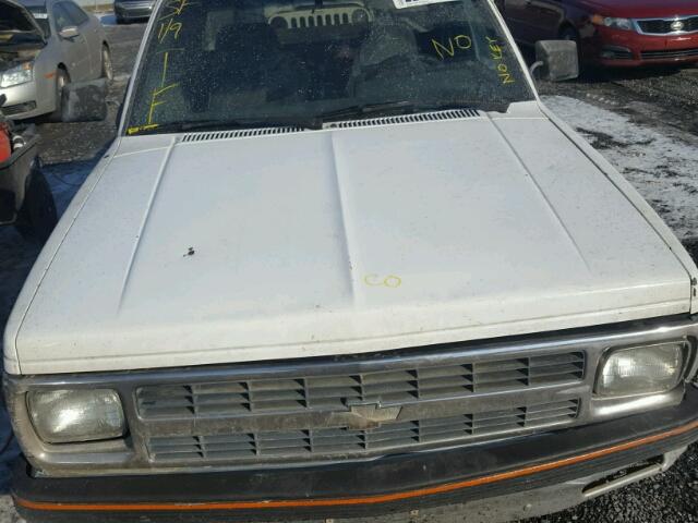 1GCCS19Z3N8123668 - 1992 CHEVROLET S TRUCK S1 WHITE photo 7