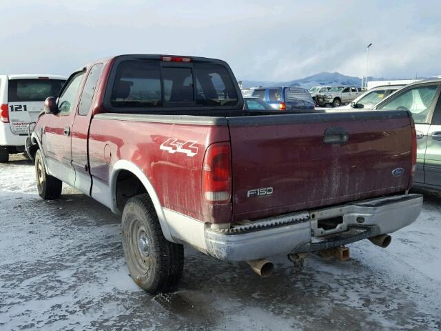 2FTRX18LX3CA36766 - 2003 FORD F150 MAROON photo 3