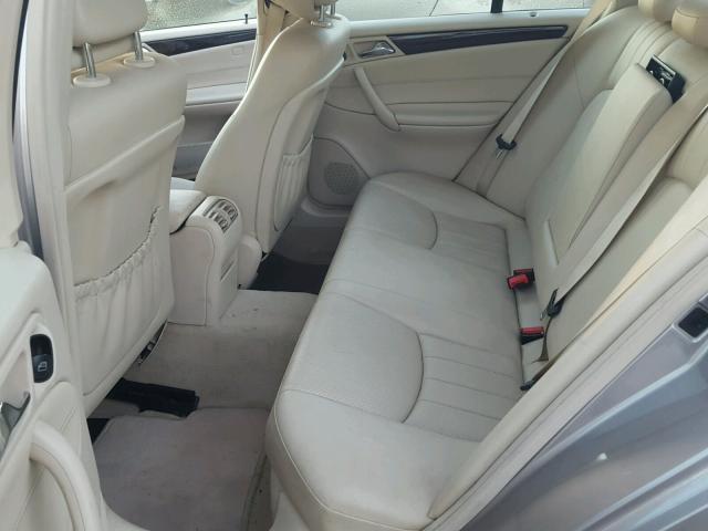 WDBRF54H26A839152 - 2006 MERCEDES-BENZ C GENERATI SILVER photo 6