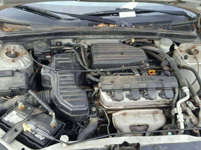 1HGES16541L058297 - 2001 HONDA CIVIC LX SILVER photo 7