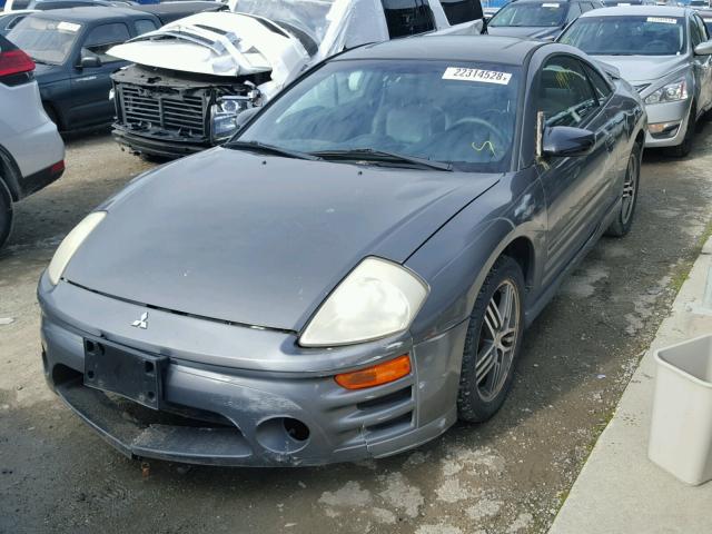 4A3AC74H13E170103 - 2003 MITSUBISHI ECLIPSE GT GRAY photo 2