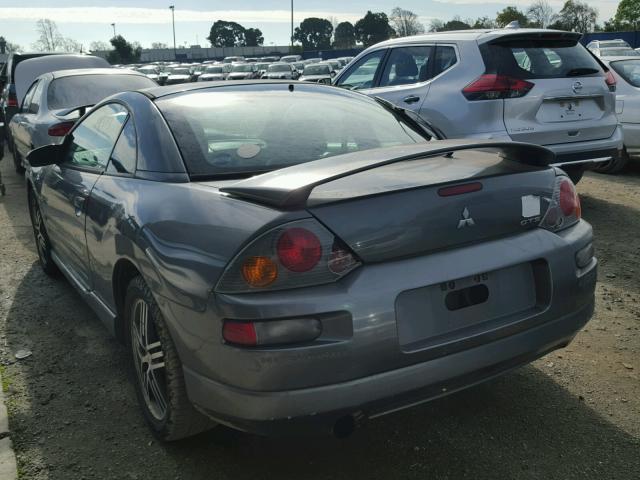 4A3AC74H13E170103 - 2003 MITSUBISHI ECLIPSE GT GRAY photo 3