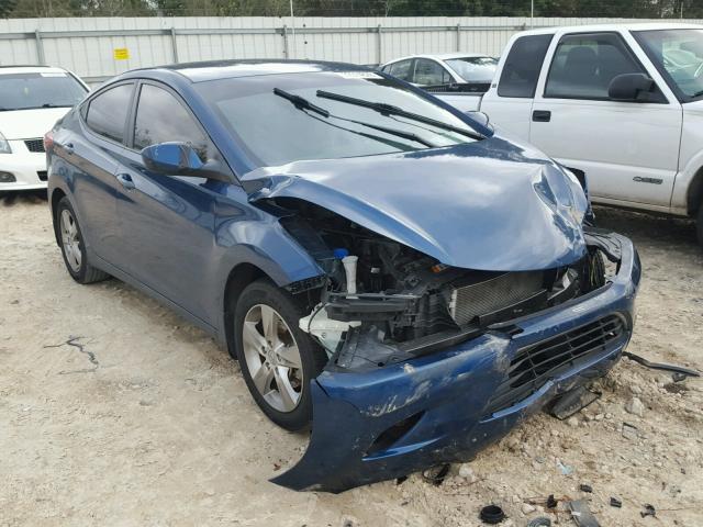 KMHDH4AE1DU957033 - 2013 HYUNDAI ELANTRA GL BLUE photo 1