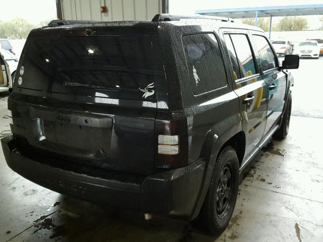 1J8FF28W28D716778 - 2008 JEEP PATRIOT SP BLACK photo 4