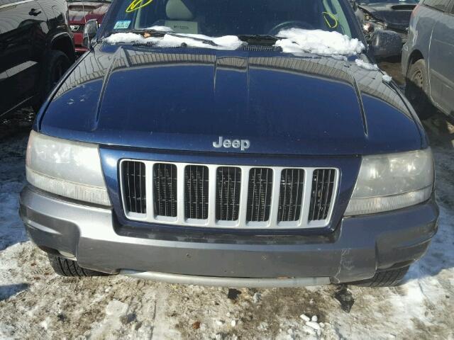 1J4GW48J34C278245 - 2004 JEEP GRAND CHER BLUE photo 9