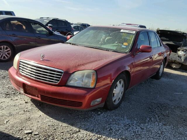 1G6KD54Y84U113609 - 2004 CADILLAC DEVILLE RED photo 2