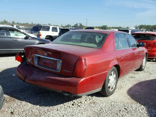 1G6KD54Y84U113609 - 2004 CADILLAC DEVILLE RED photo 4