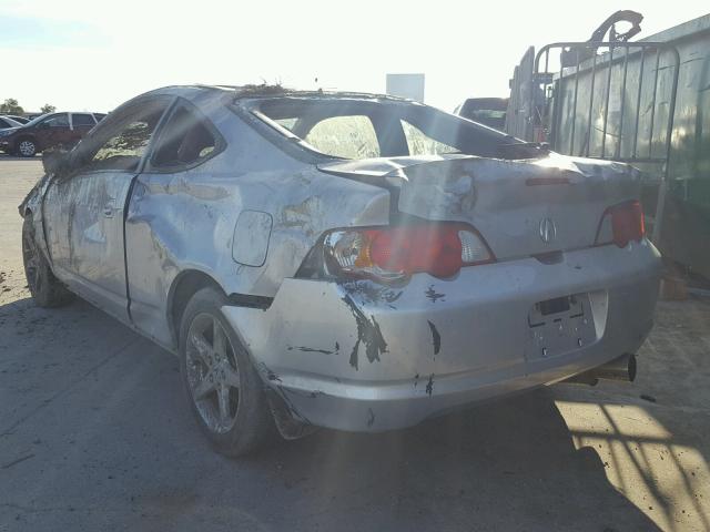 JH4DC54842C022220 - 2002 ACURA RSX SILVER photo 3