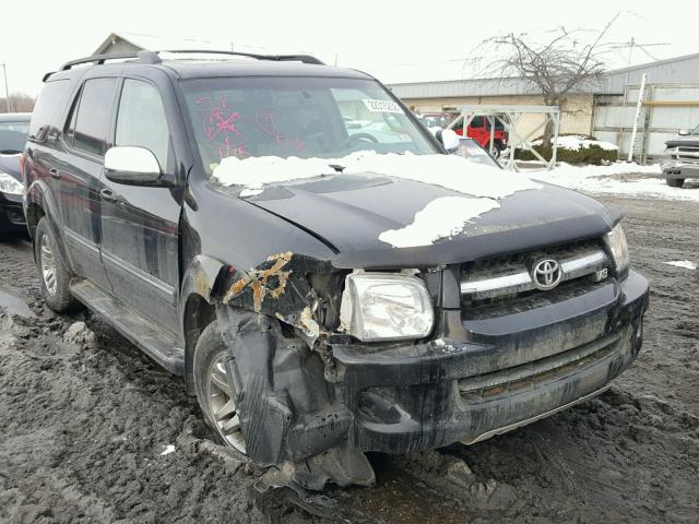 5TDBT48A87S281041 - 2007 TOYOTA SEQUOIA LI BLACK photo 1