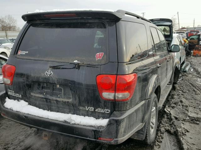 5TDBT48A87S281041 - 2007 TOYOTA SEQUOIA LI BLACK photo 4