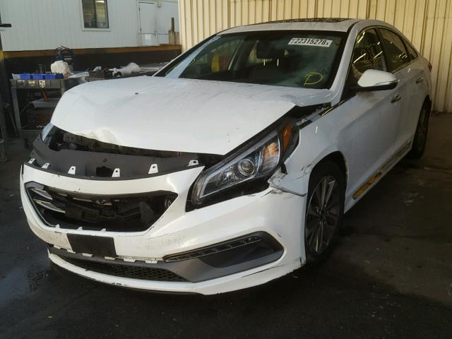 5NPE34AF8GH371735 - 2016 HYUNDAI SONATA SPO WHITE photo 2