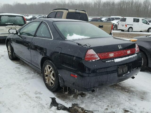 1HGCG22562A004114 - 2002 HONDA ACCORD EX BLACK photo 3