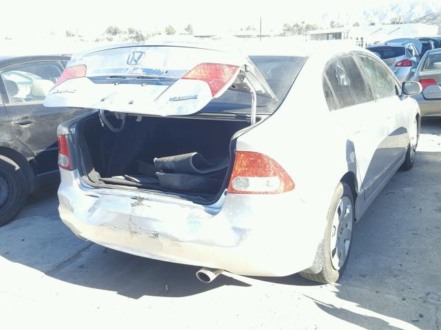 19XFA1F57AE067638 - 2010 HONDA CIVIC LX SILVER photo 4