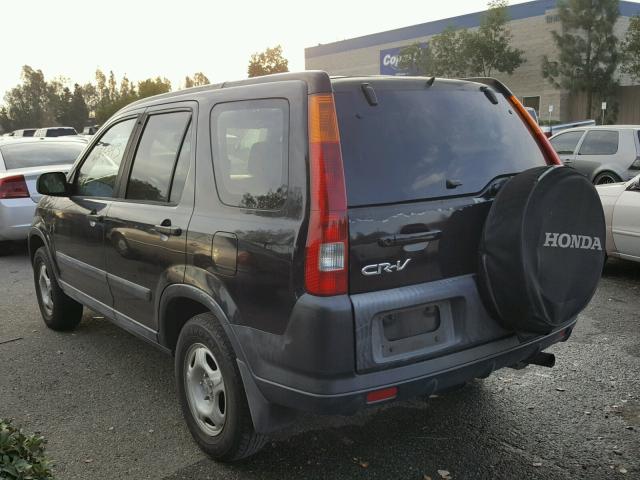 JHLRD68433C017614 - 2003 HONDA CR-V LX BLACK photo 3