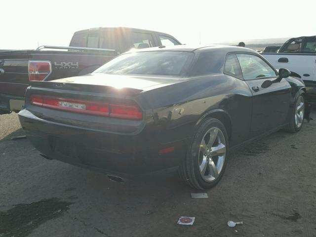 2C3CDYAG0DH649041 - 2013 DODGE CHALLENGER BLACK photo 4