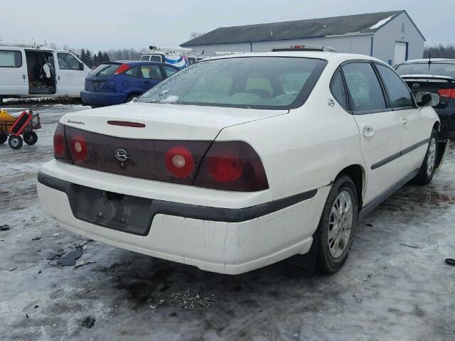 2G1WF52EX29358710 - 2002 CHEVROLET IMPALA WHITE photo 4