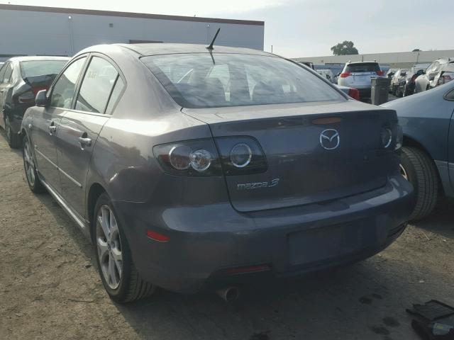 JM1BK324471627096 - 2007 MAZDA 3 S GRAY photo 3