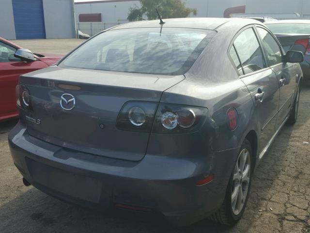 JM1BK324471627096 - 2007 MAZDA 3 S GRAY photo 4