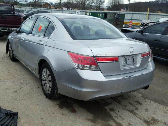 1HGCP2F36CA100528 - 2012 HONDA ACCORD LX SILVER photo 3