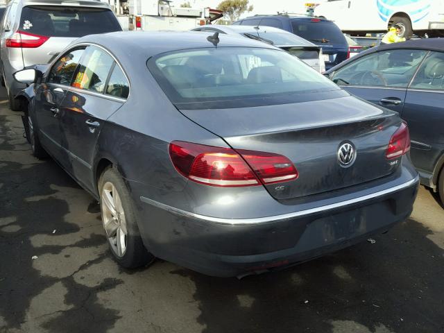 WVWBP7AN6DE535494 - 2013 VOLKSWAGEN CC SPORT GRAY photo 3