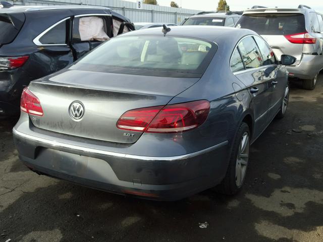 WVWBP7AN6DE535494 - 2013 VOLKSWAGEN CC SPORT GRAY photo 4