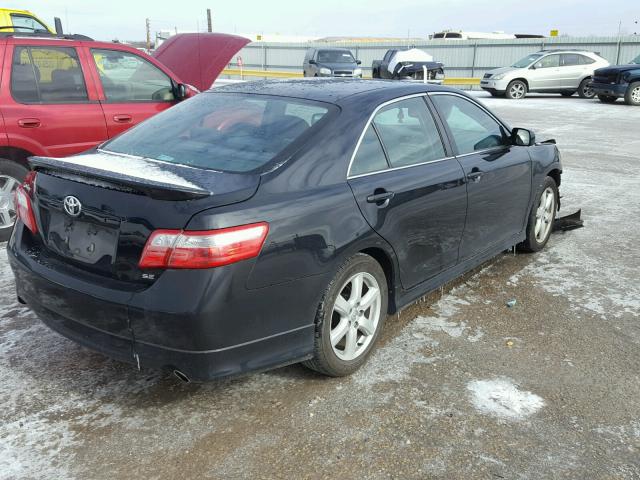 4T1BK46K87U533182 - 2007 TOYOTA CAMRY NEW BLACK photo 4