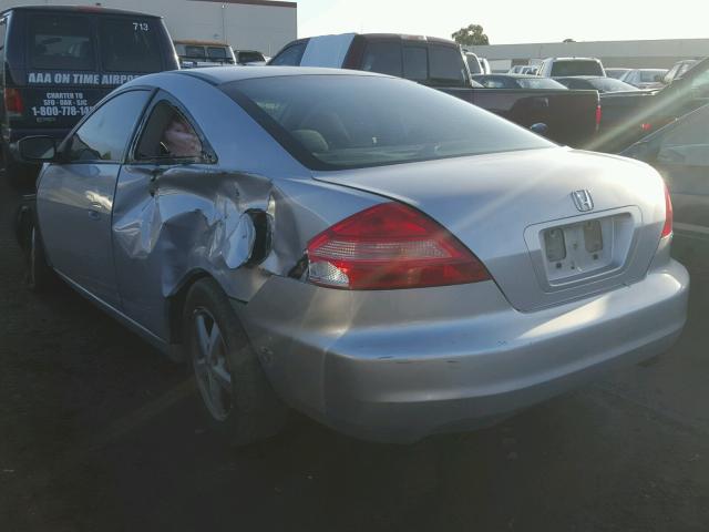 1HGCM72775A000052 - 2005 HONDA ACCORD EX SILVER photo 3