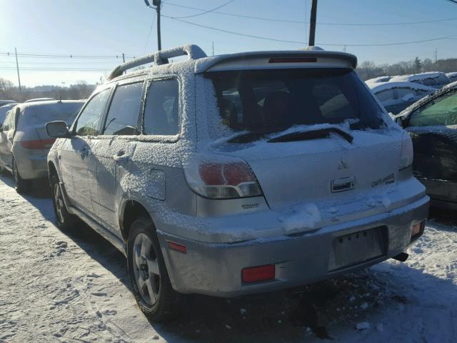 JA4LZ41F34U005506 - 2004 MITSUBISHI OUTLANDER SILVER photo 3