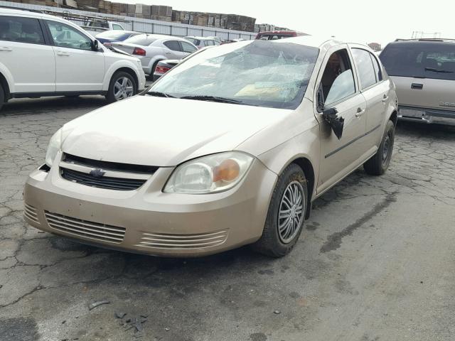 1G1AK52F657621988 - 2005 CHEVROLET COBALT TAN photo 2