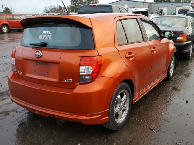 JTKKU10478J029029 - 2008 TOYOTA SCION XD ORANGE photo 4