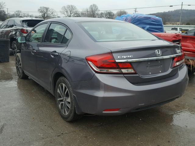 19XFB2F88FE103213 - 2015 HONDA CIVIC EX GRAY photo 3