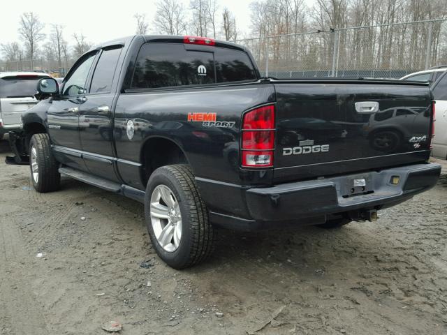 1D7HU18D04J257444 - 2004 DODGE RAM 1500 S BLACK photo 3