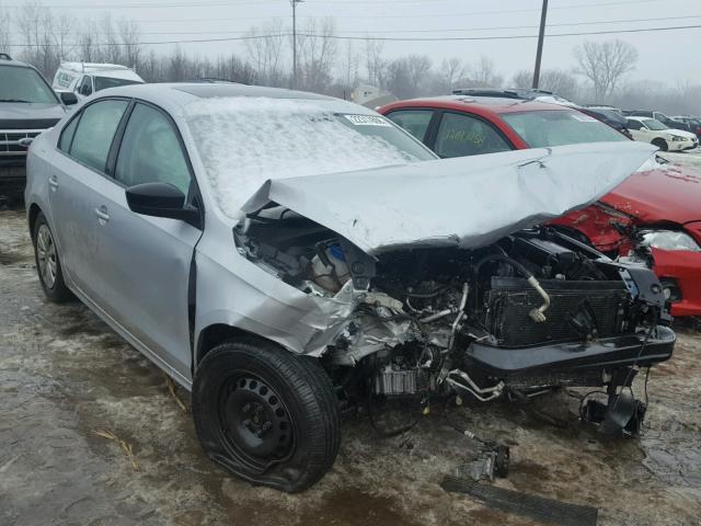 3VW2K7AJ8DM309802 - 2013 VOLKSWAGEN JETTA BASE ვერცხლისფერი ფოტო 1