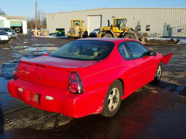 2G1WX15K119241958 - 2001 CHEVROLET MONTE CARL RED photo 4