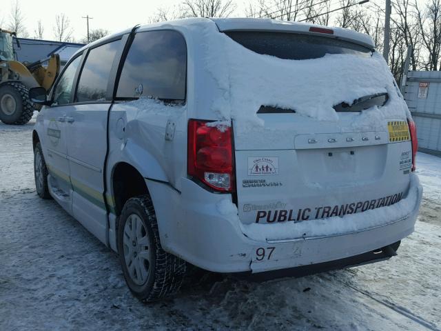 2C7WDGBG7FR634344 - 2015 DODGE GRAND CARA WHITE photo 3