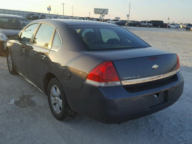 2G1WB5EN7A1167699 - 2010 CHEVROLET IMPALA LT CHARCOAL photo 3