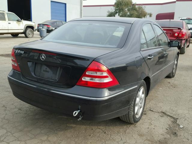 WDBRF61J23F409102 - 2003 MERCEDES-BENZ C 240 BLACK photo 4