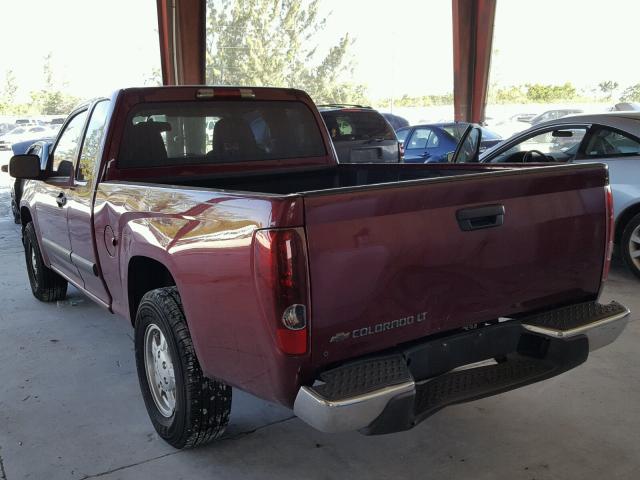 1GCCS199888166715 - 2008 CHEVROLET COLORADO MAROON photo 3