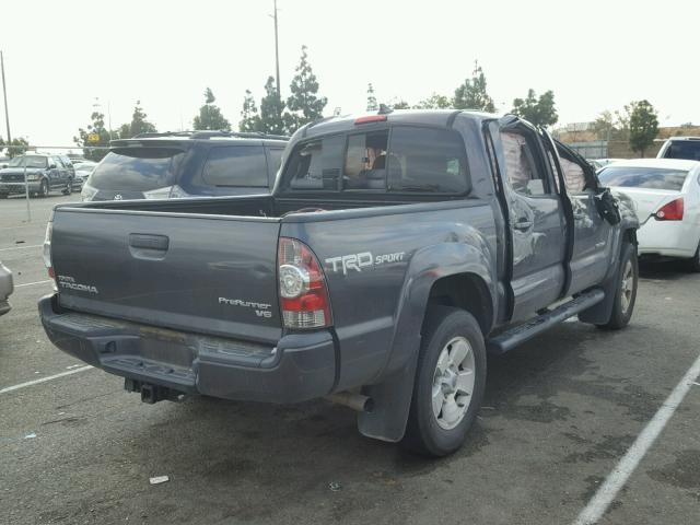 5TFJU4GN4EX051548 - 2014 TOYOTA TACOMA DOU GRAY photo 4