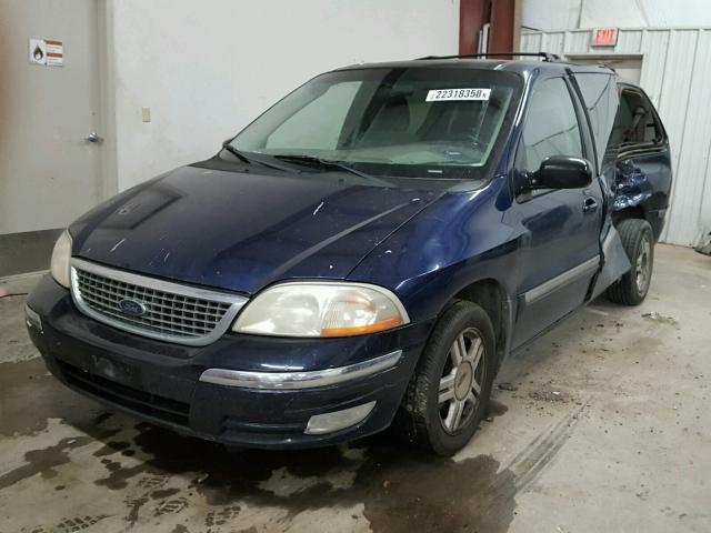 2FMZA52481BB36843 - 2001 FORD WINDSTAR S BLUE photo 2